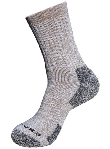 Altera Men's Explore Medium Weight Crew Socks, Tweed Brown, Medium (5-9)