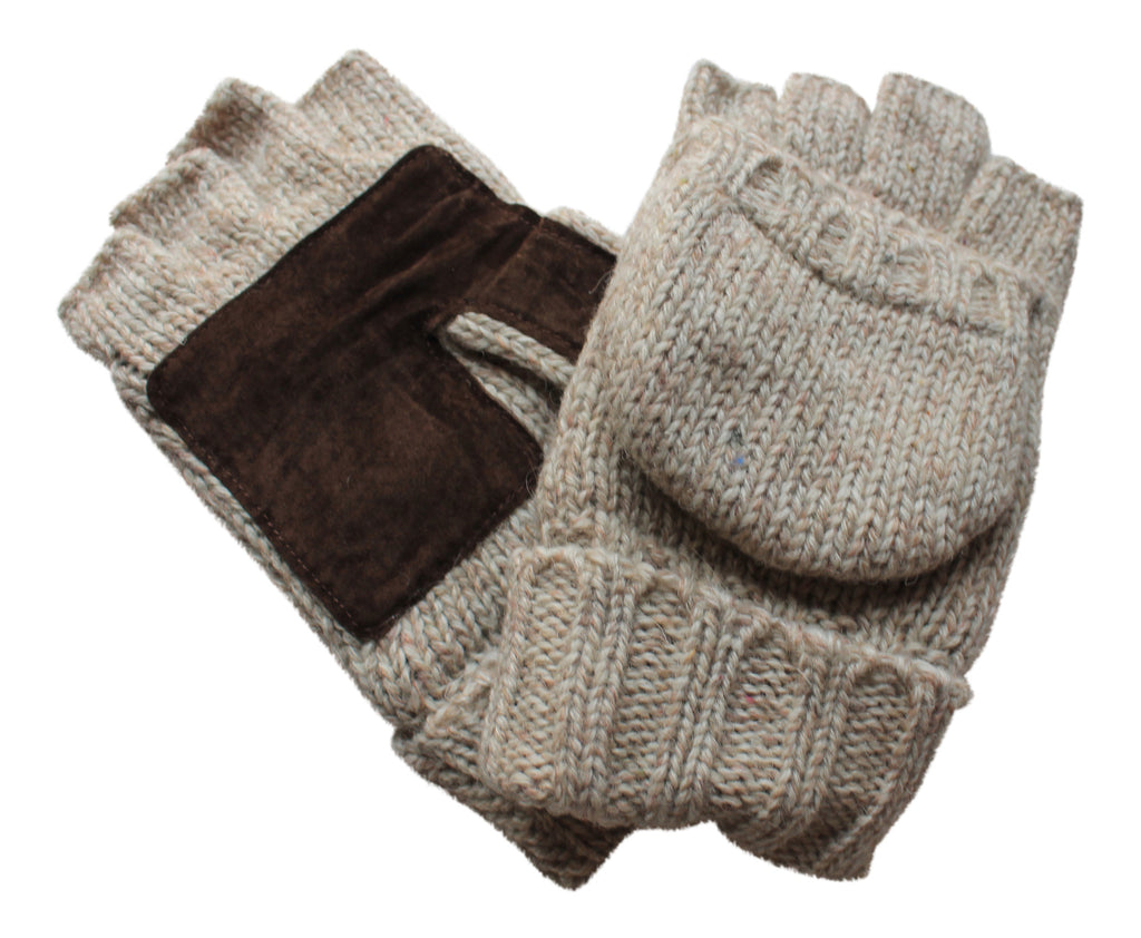 Warm Winter Mittens - Converts from fingerless gloves to mitten!